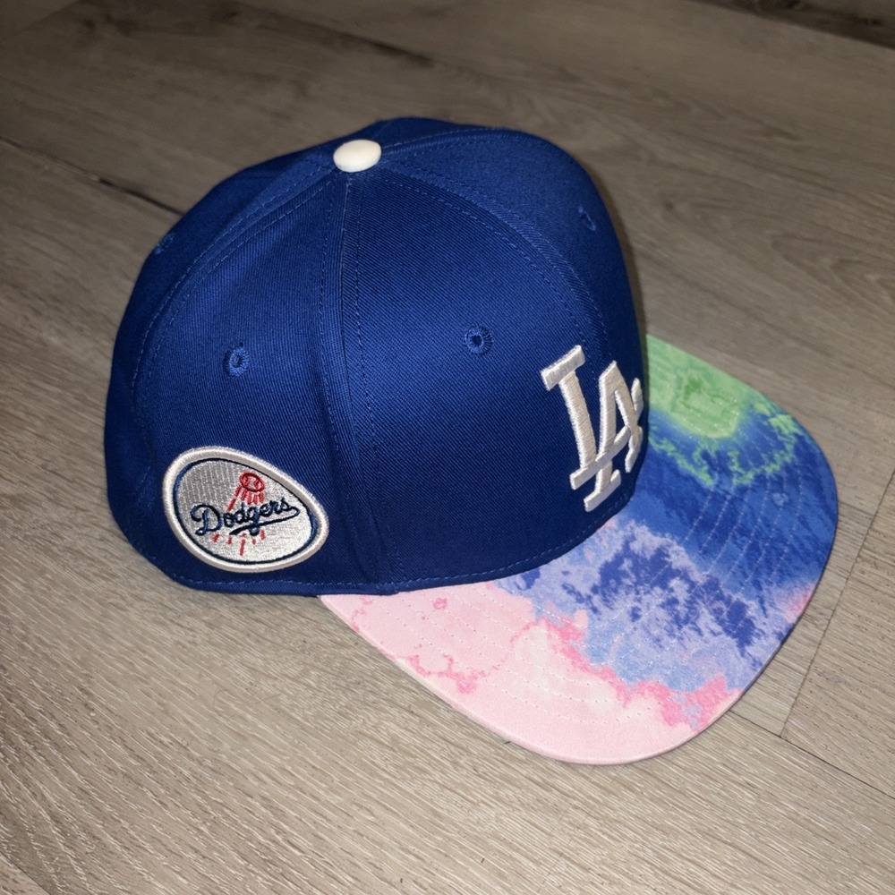 Pro Standard Los Angeles Dodgers MLB Watercolor‎ Tie Dye SnapBack Hat Cap Blue